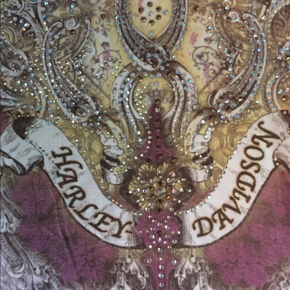 Harley Davidson cap sleeve top - Picture 3 of 8